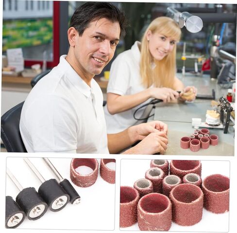 20pcs Rotary Tool Accessories Sandpaper Rings Set Metal Sandpaper Polishing in Saudi Arabia