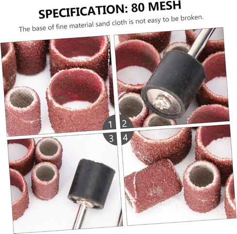 20pcs Rotary Tool Accessories Sandpaper Rings Set Metal Sandpaper Polishing in Saudi Arabia