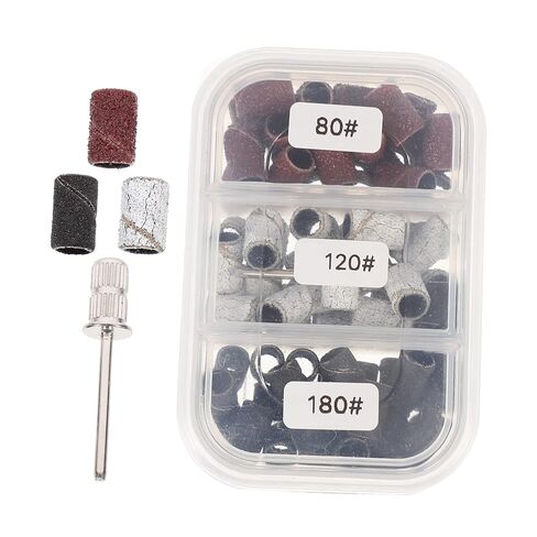 LIFKOME 75pcs Nail Sanding Bands for Drill Manicure Grinding Tool Easy Polishing Box Pack in Saudi Arabia