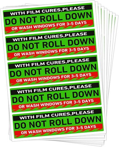 Do Not Roll Down Warning Labels,1x4 inch Do Not Roll Down Windows Film Attention Caution Stickers (200 Pcs) in Saudi Arabia