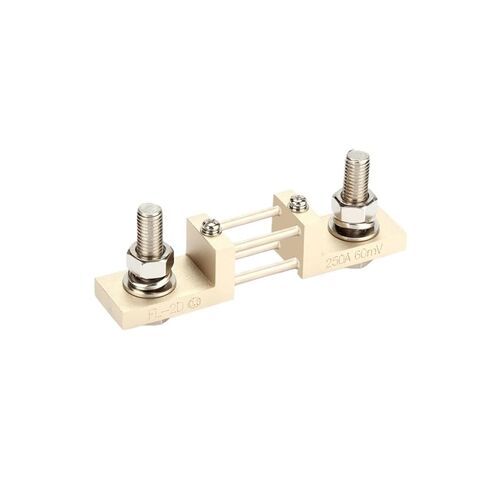 FL-2D DIN43703 Type Shunt 250A 300A 400A 500A 600A 60mV 100mV Brass DIN Copper Resistor DC Shunts for Current Measuring in Saudi Arabia