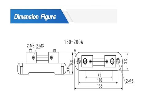 5A 10A 15A 20A 30A 50A 75A 100A 150A 200A FL-21 75mV 60mV 100mV DC Current Shunt Resistor with Base in Saudi Arabia
