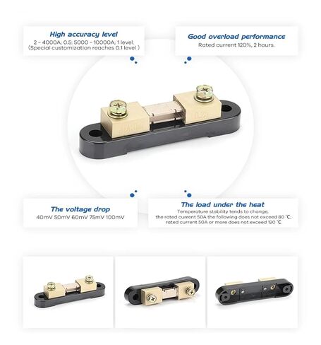 5A 10A 15A 20A 30A 50A 75A 100A 150A 200A FL-21 75mV 60mV 100mV DC Current Shunt Resistor with Base in Saudi Arabia
