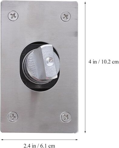 GANAZONO 360° Stainless Steel Pivot Hinge for Wood Doors Heavy Duty Revolving Door Hinge with Sturdy Shaft Suitable for Interior and Exterior Installation in Saudi Arabia