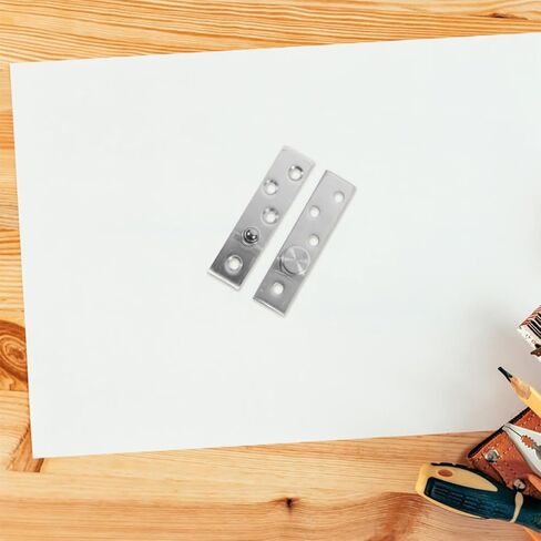 BESTYASH 2 Pairs of Stainless Metal Full Rotation Pivot Door Hinges Medium Offset Concealed Wood Door Hinges Pack Brushed Silver Finish Industrial Hardware for Folding in Kuwait