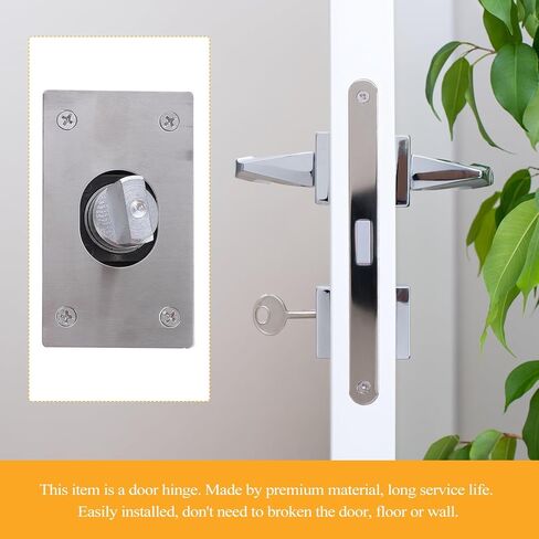 ULTECHNOVO Stainless Steel Wood Door Pivot Hinge 360 Degree Rotation Heavy Duty Sturdy Shaft Hinge for Industrial and Cabinet Use in Saudi Arabia