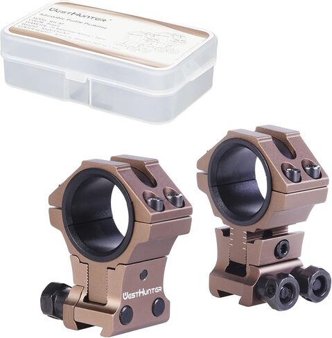WestHunter Optics Adjustable Height Dovetail Scope Rings, 1 Inch 30 mm Precision Scope Mount | 6 Colors in Saudi Arabia