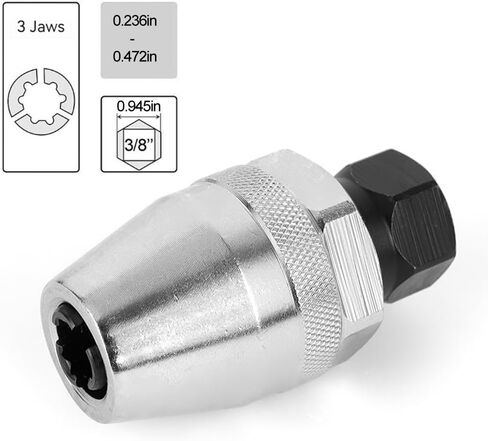 Damaged Bolt and Stud Extractor Tool 3/8 Inch Bolt Head Socket Remover Threading Head Socket Remover for Rounded Off Broken Painted Rusted Tight Bolt in Kuwait