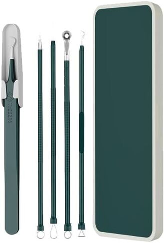 Blackhead Remover Tools，Pimple Popper Tool kit，Black Head Remover for face，Tools for Squeezing Acne, Tweezers Tool Set, Professional Tools for Beauticians in Saudi Arabia