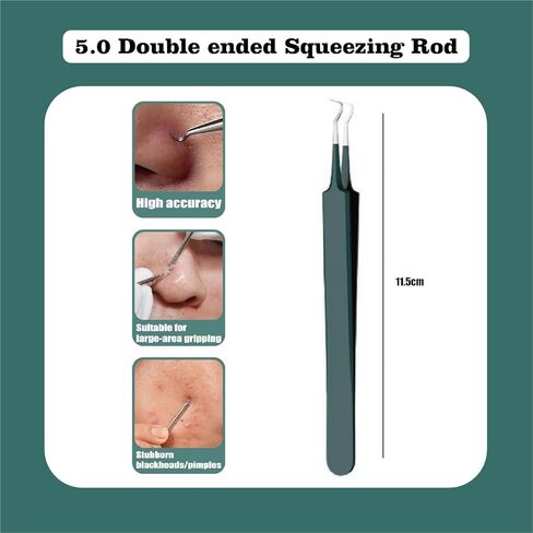 Blackhead Remover Tools，Pimple Popper Tool kit，Black Head Remover for face，Tools for Squeezing Acne, Tweezers Tool Set, Professional Tools for Beauticians in Saudi Arabia