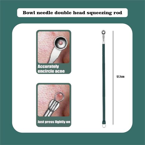 Blackhead Remover Tools，Pimple Popper Tool kit，Black Head Remover for face，Tools for Squeezing Acne, Tweezers Tool Set, Professional Tools for Beauticians in Saudi Arabia