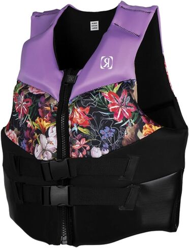 Ronix Rise - Women's CE Approved Impact Vest - Black/Gold - XL in Saudi Arabia