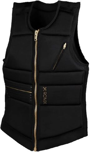 Ronix Rise - سترة نسائية معتمدة من الاتحاد الأوروبي - أسود/ذهبي - XL in Kuwait