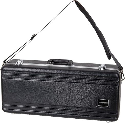 Crossrock ABS Molded Case for Alto Saxophone | Black Texture with Deep Red Velvet Interior, Security Lock & Detachable Strap – Lightweight Hardshell Protection (CRA865ASBK-R) in Saudi Arabia