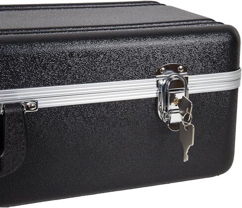 Crossrock ABS Molded Case for Alto Saxophone | Black Texture with Deep Red Velvet Interior, Security Lock & Detachable Strap – Lightweight Hardshell Protection (CRA865ASBK-R) in Saudi Arabia