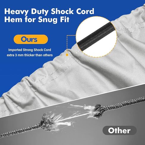 غطاء قارب T Top بطول 20-22 قدم لقوارب وحدة التحكم المركزية، غطاء علوي صلب مقاوم للماء بقوة 1200D مع غطاء محرك و15 حزام مقاوم للرياح، يناسب قوارب السقف T-Top حتى 106 بوصة، رمادي in Kuwait