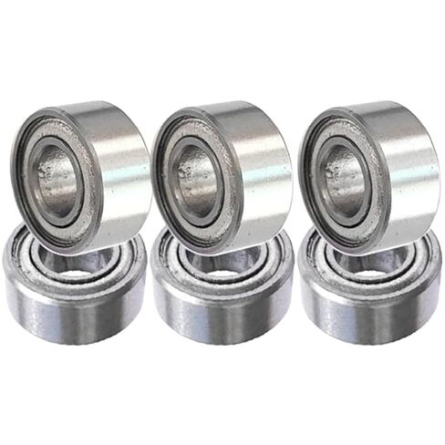 685ZZ محامل كروية مصغرة، 5 × 11 × 5 مم، فولاذ كربوني، محمي معدني، سرعة عالية، 5 عبوات in Kuwait