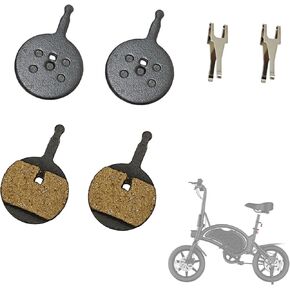 2PCS Resin E-Bike Brake Pads for Jetson Bolt Pro/DYU D1F D2F D3F Electric Bike, Whisper-Quiet & Low-Dust, Front Rear Dics Brake Pads, Ebike Replacement Parts Accessories in Kuwait
