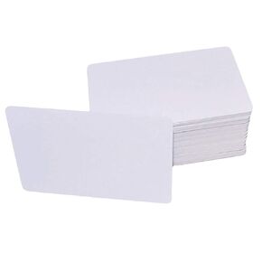 100 قطعة بطاقة بيضاء RFID مزدوجة النطاق، متوافقة مع 13.56 ميجا هرتز MF فئة 1K و125 كيلو هرتز EM4100، للقراءة فقط (أبيض) in Kuwait