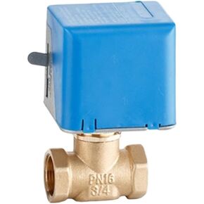 3/4" Motorized Electric Brass Globe Valves 2 Wire AC 220V Two Way Stop Shut-off Valve in Kuwait
