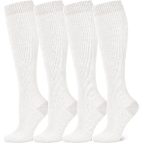 جوارب ضغط قطنية من Breslatte للنساء والرجال 8-15 مم زئبقي مريح وخفيف للركبة وواسع وواسع ويدعم أثناء السفر والحمل in Kuwait