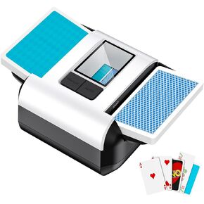 Gelabur Automatic Card Shuffler, Rechargeable Card shuffler Machine for 1-2 Decks, Low Noise Dual Mode Electric Card shuffler for UNO, Texas Hold’em, Blackjack, Skip-Bo, Phase 10 in Kuwait