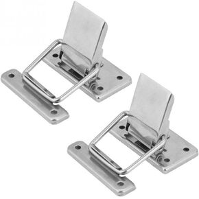 قفل بمزلاج من الفولاذ المقاوم للصدأ، قفل بمشبك لخزانة الخزانة، مزلاج محمل بزنبرك، تبديل بمشبك، قفل صندوق خشبي، أجهزة الأثاث in Kuwait