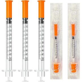 Lab Supplies, 1cc 31G 5/16" 8mm Jeringa, (30 Pack) U-100, Individually Wrapped in Saudi Arabia