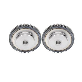 ترس محرك فولاذي شديد التحمل قطعة واحدة ترس حفز 1M80T القطر الخارجي 82 مم تتحمل 6/8/10/12 عجلة فولاذية منخفضة الكربون لجزء النقل (12x4x1.8 مم) in Kuwait