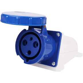 Industrial Exposed Three-Phase Four-Wire Socket 3-Hole 63A Aviation Plug Waterproof IP44 ZQ-133 in Saudi Arabia