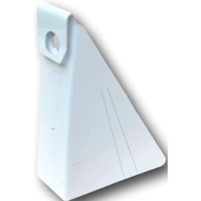 25 حزمة من أسافين مزراب لمزاريب ألومنيوم على طراز K مقاس 5 بوصات - حشوات تسوية مزراب السقف شديدة الانحدار لألواح اللفافة الزاوية (6/12–10/12 درجة) - دعامات فاصل لدعم مزراب المطر - أبيض - صنع في الولايات المتحدة الأمريكية in Kuwait