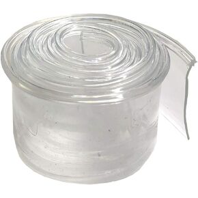 Gordon Glass® باب دش بإطار من الفينيل الناعم، سدادة من الفينيل الناعم، شكل إدراج نجمة، طول 36 بوصة، ارتفاع الشريط 1-3/16 بوصة، شفاف، إدراج طرف نجمة 3/32 بوصة in Kuwait