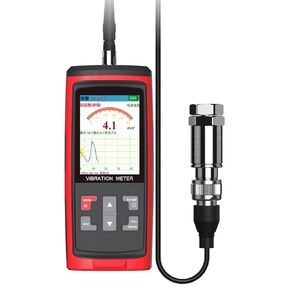 مقياس اهتزاز احترافي، مقياس اهتزاز محمول من الدرجة الصناعية مع تخزين البيانات، تصدير الكمبيوتر/USB، نطاق تردد واسع (0.1-10 كيلو هرتز) لتشخيص الآلات in Kuwait