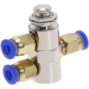 صمام العادم 2 موضع 5 طرق تشغيل/إيقاف M5 مفتاح ضغط على زر TAC-4P صمام ميكانيكي هوائي هوائي مع تركيبات (مع تركيب 4 مم) in Kuwait