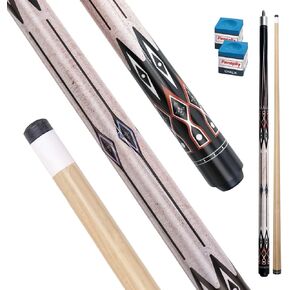 عصا بلياردو من ألياف الكربون/خشب القيقب الكندي مقاس 58 بوصة 20 أونصة، عصا بلياردو احترافية مع وصلة دبوس مقاس 3/8×8/5/16×18 وطرف 13 مم، عصي حمام السباحة للبالغين أو الاستخدام المنزلي للاعبي البلياردو in Kuwait