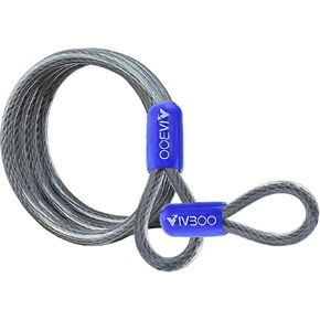 5/16in Heavy-Duty Security Cable with Loops 4FT/6FT/8FT/10FT Cut-Resistant and Waterproof Security Cable Suitable for Travel, Home and Outdoor Activities in Saudi Arabia