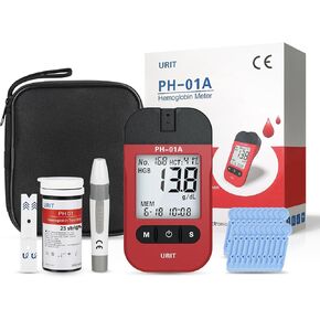 مجموعة اختبار الهيموجلوبين Hb، جهاز قياس الهيموجلوبين مع 25 شريط اختبار in Kuwait