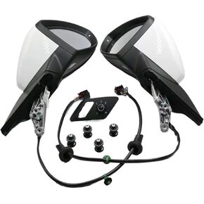 مجموعة مرآة الرؤية الخلفية للسيارات من KLUfo، متوافقة مع Golf 7 MK7 VII، مرآة كهربائية قابلة للطي تلقائيًا 5GG 857 508/507 (اللون: غطاء أسود اللون) in Kuwait