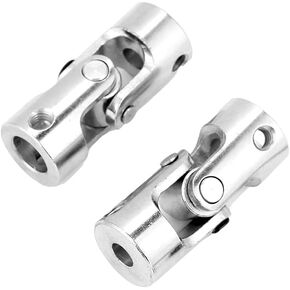 2Pcs Shaft Coupling Motor Universal Joint, Universal Coupling, U Joint 8Mm Brass Connector Diy Steering Length 35Mm Od 14Mm (Inner Diameter in Kuwait