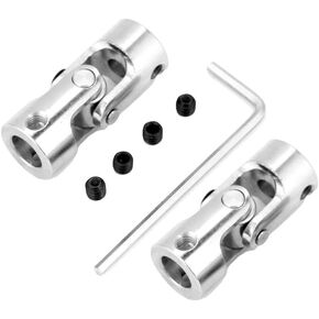 2Pcs Shaft Coupling Motor Universal Joint, Universal Coupling, U Joint 8Mm Brass Connector Diy Steering Length 35Mm Od 14Mm (Inner Diameter in Kuwait