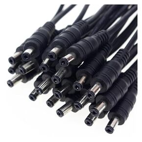 Fengpeng 5 قطع/10 قطع 5.5 × 2.1 ملم قابس طاقة تيار مستمر ذكر أنثى كابل سلك موصل مقبس محول لشريط LED (ذكر، 5 قطع) in Kuwait