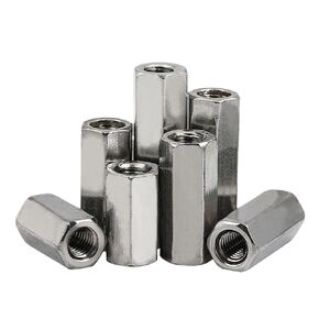 Right and Left Thread Hex Rod Coupling Nuts 304 Stainless Steel Long Nut Connection M3 M4 M5 M6 M8 M10(1Pcs M8x200 (S13)) in Kuwait