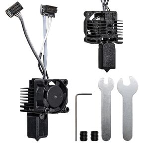 طقم Hotend من الفولاذ المقوى P1P P1S مع مروحة لطابعة Bambu Lab P1 Series ثلاثية الأبعاد، مجموعة فوهة Bambulab P1 مقاس 0.4 مم، مجموعات Hotend كاملة، ثرمستور، سخان سيراميك، استبدال كتلة تسخين الطارد in Kuwait