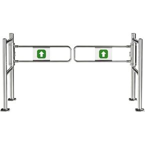 بوابة تأرجح أوتوماتيكية ذات مدخل عريض من الفولاذ المقاوم للصدأ، باب يدوي، بوابة تأرجح أوتوماتيكية من الفولاذ المقاوم للصدأ ذاتية الإغلاق لمداخل السوبر ماركت والأسوار الصناعية - باب أمان متين مع in Kuwait