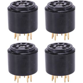 4PCS B9A 9Pin Tube Socket Testing Saver Bakelite For 12ax7 ECC82 6922 5670 ECC88 6DJ8 12AU7 Amplifier Audio Protect Tube Pin Socket Save in Saudi Arabia