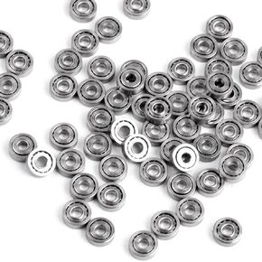 60Pcs 681ZZ 1x3x1mm Miniature Ball Bearings Tiny Metal Ball Bearings Wheel Roller for Toy Model DIY Mini Stuff (Stainless Steel) in Kuwait