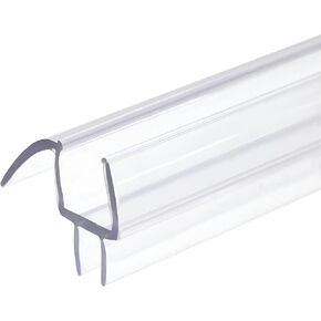 شريط إغلاق سفلي لباب الدش بدون إطار من KC Hardware مع سكة ​​تنقيط - مسح ختم باب الدش للزجاج السميك 3/8 بوصة - يعمل كحارس للتسرب لمنع تسرب المياه - 36 بوصة - فائق الوضوح - عبوة من قطعة واحدة in Kuwait