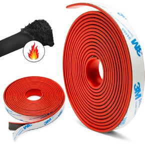 أشرطة شريط مانع تسرب الدخان المنتفخة 3M - شرائط أبواب مقاومة للحريق مرنة قابلة للتمدد - شريط 9 أقدام من الجرافيت والمواد المطاطية المركبة - شريط ختم حشية المدخن للنوافذ المقاومة للحريق والأبواب الفولاذية أو المزلقة in Kuwait