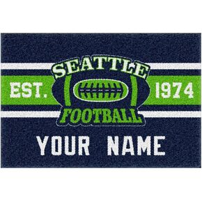 Los Angelesc Custom Soccer Doormat Personalized Welcome Mat Indoor Outdoor Carpet, Non-Slip Backing Durable Floor Decorative Football Mats Sports Fans' Favorite in Kuwait