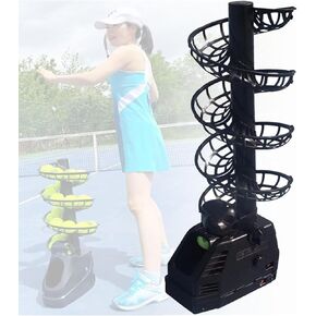 Automatic Ball Serving Machine Tennis Ball Tossing Machine Ball Output Rate is Adjustable Can Accommodate About 30 Balls Working Temperature: -10°c~40°c for Various Standard Balls in Kuwait